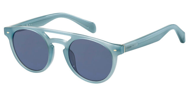 Fossil FOS 2089/S ZI9/KU Pilot Light Blue Sunglasses  display picture 1