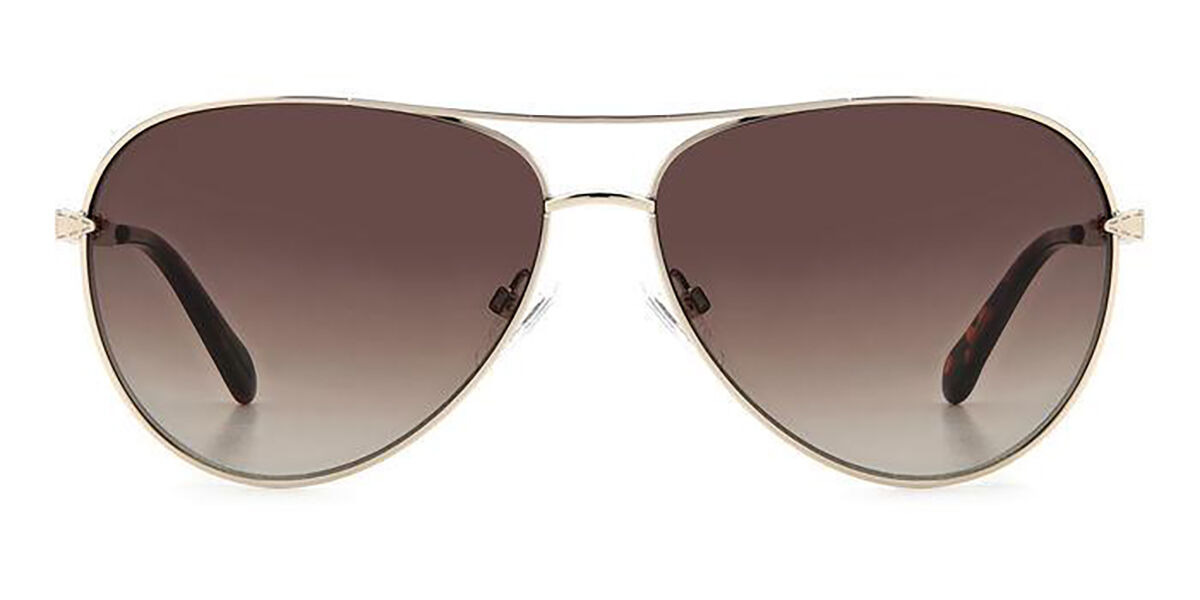 Fossil FOS 3141/G/S Asian Fit 3YG/HA Sunglasses Light Gold ...