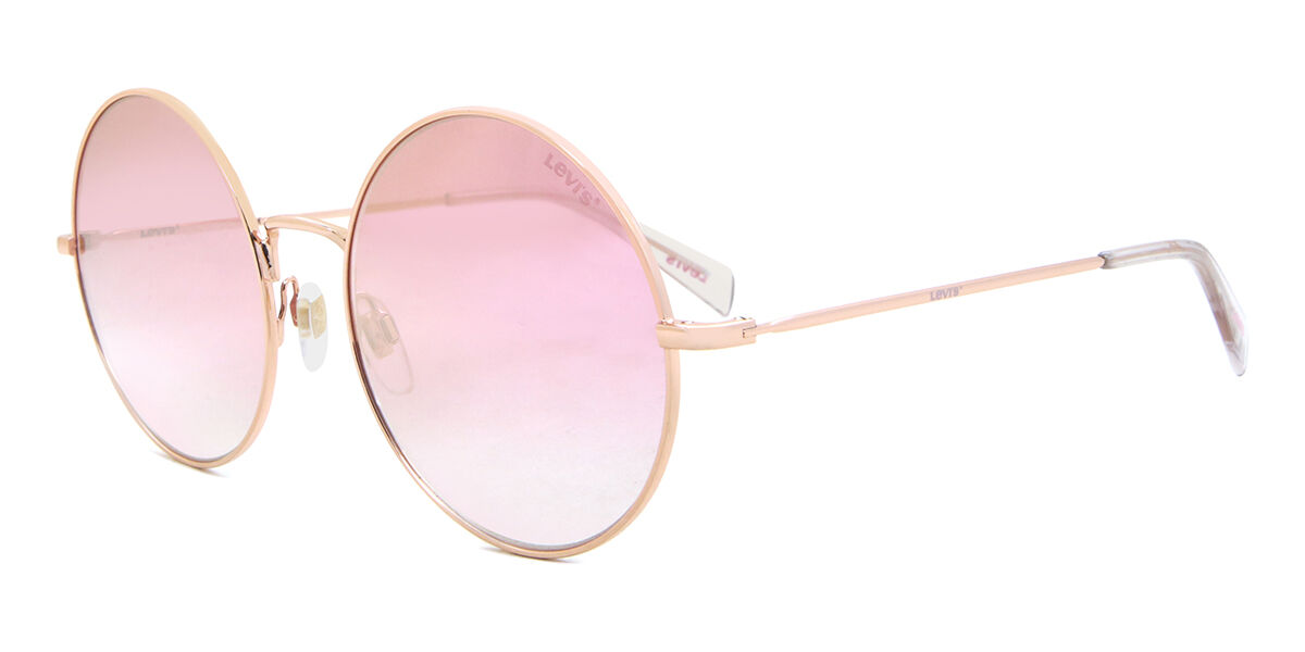 LAVID ピンクラウンドサングラス 専用ケース付き LAVID ピンクラウンド