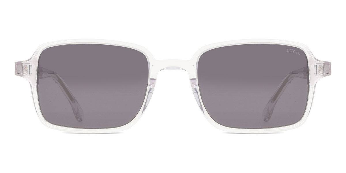 Lozza Sl4302 75gy Men's Sunglasses Clear Size 51 In Transparent