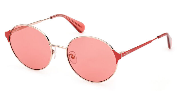 Max & Co. MO0073 28S Oval Red Rose Gold Sunglasses  display picture 3