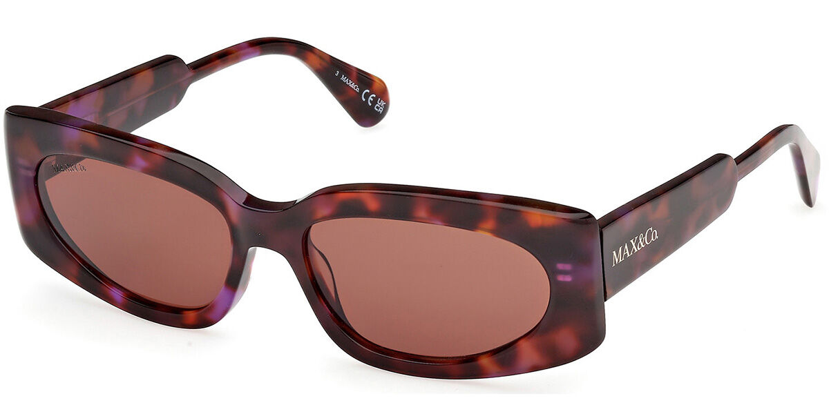 Photos - Sunglasses MAX&Co. Max & Co. Max & Co. MO0114 55E Women's  Tortoiseshell Size 55 