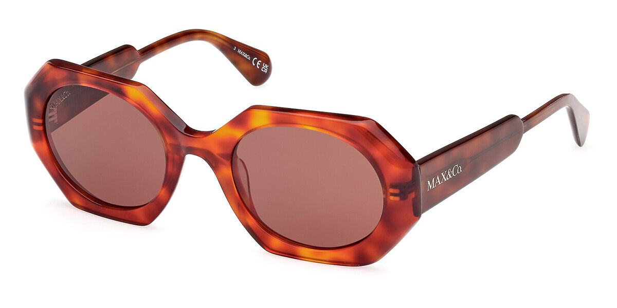 Photos - Sunglasses MAX&Co. Max & Co. Max & Co. MO0115 53E Women's  Tortoiseshell Size 51 