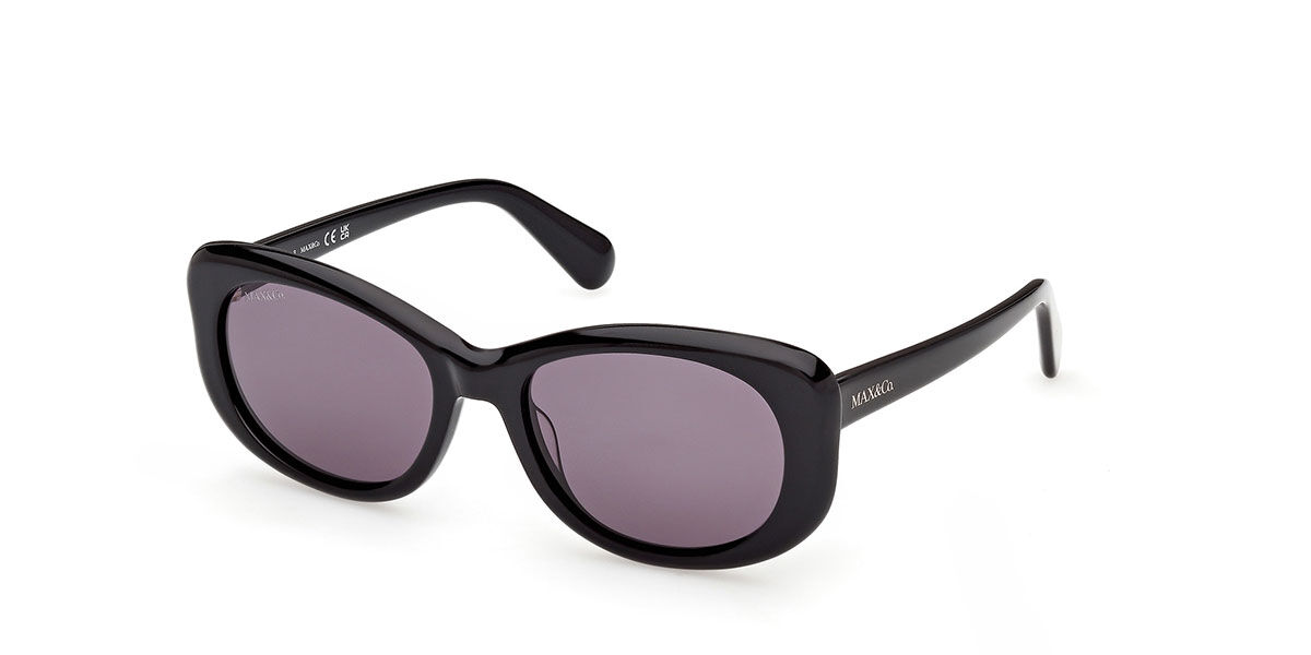 Max & Co Mo0155 01a Women's Sunglasses  Size 54 In Black