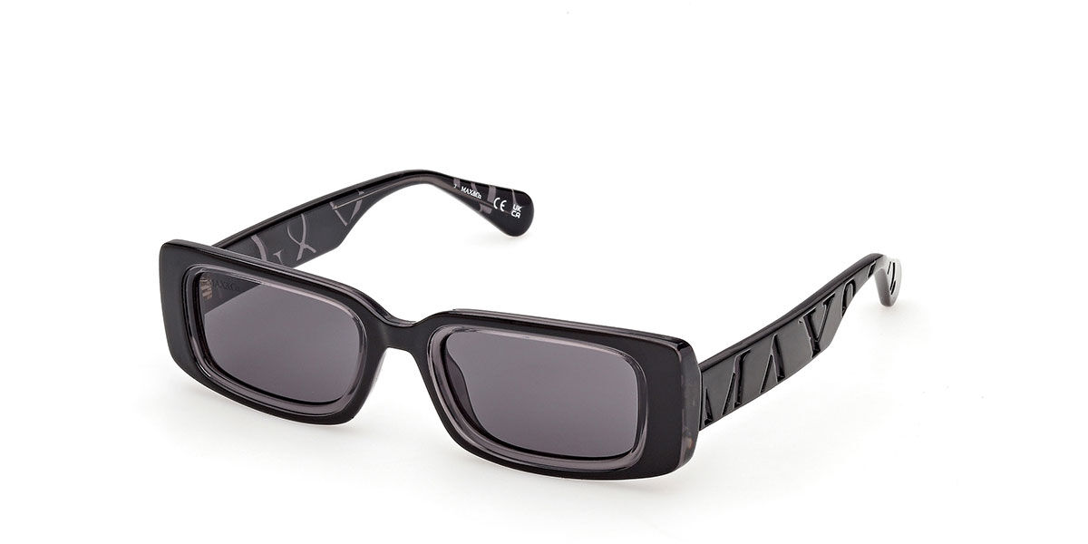 Max & Co Mo0156 01a Women's Sunglasses  Size 50 In Black