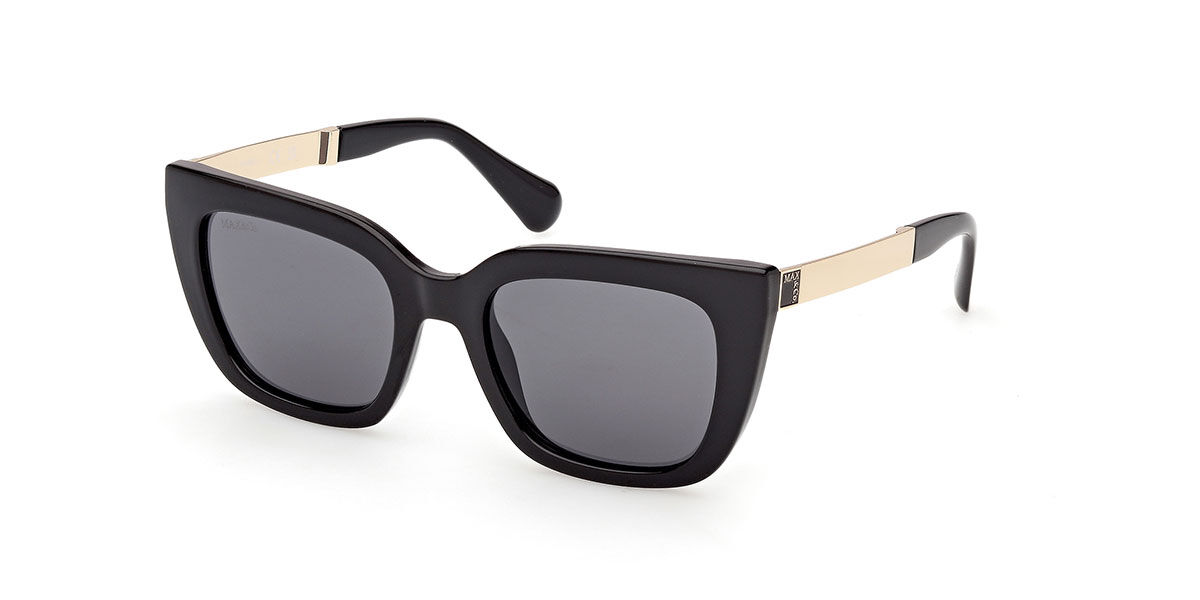 Max & Co Mo0157 01a Women's Sunglasses  Size 52 In Black