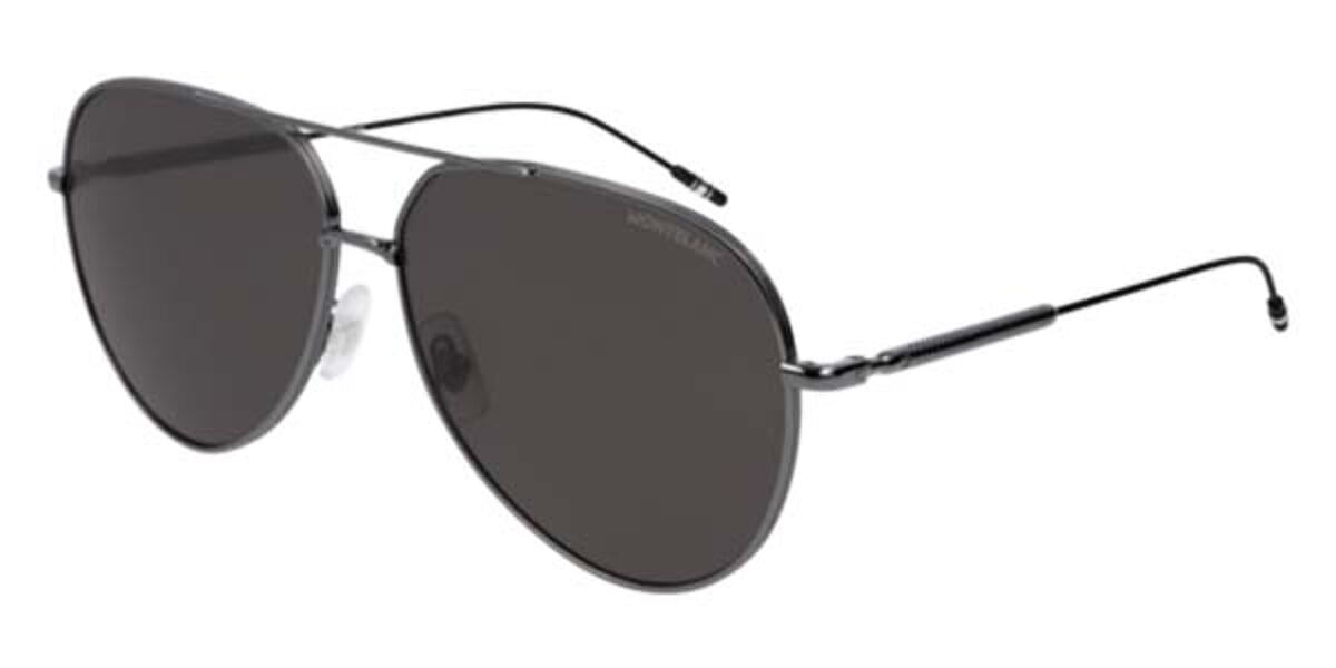 Mont Blanc MB0045S 001 Sunglasses Grey | VisionDirect Australia