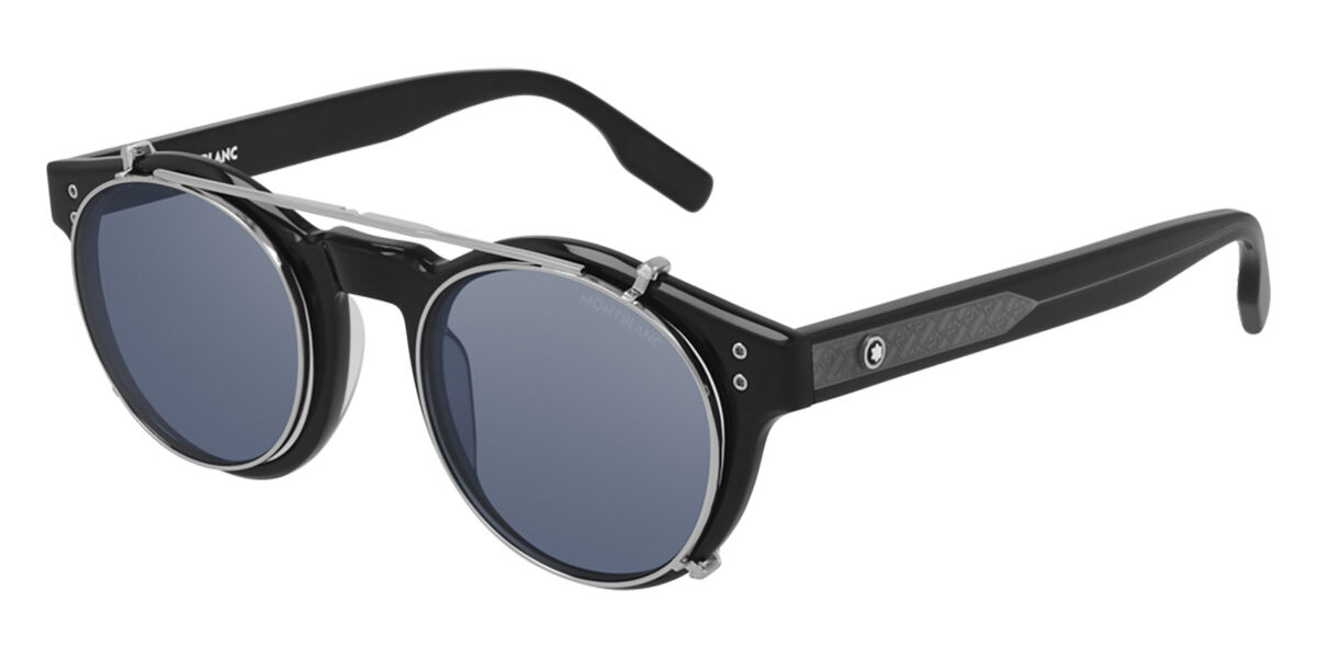 Mont Blanc MB0123S 003 Sunglasses in Black | SmartBuyGlasses USA