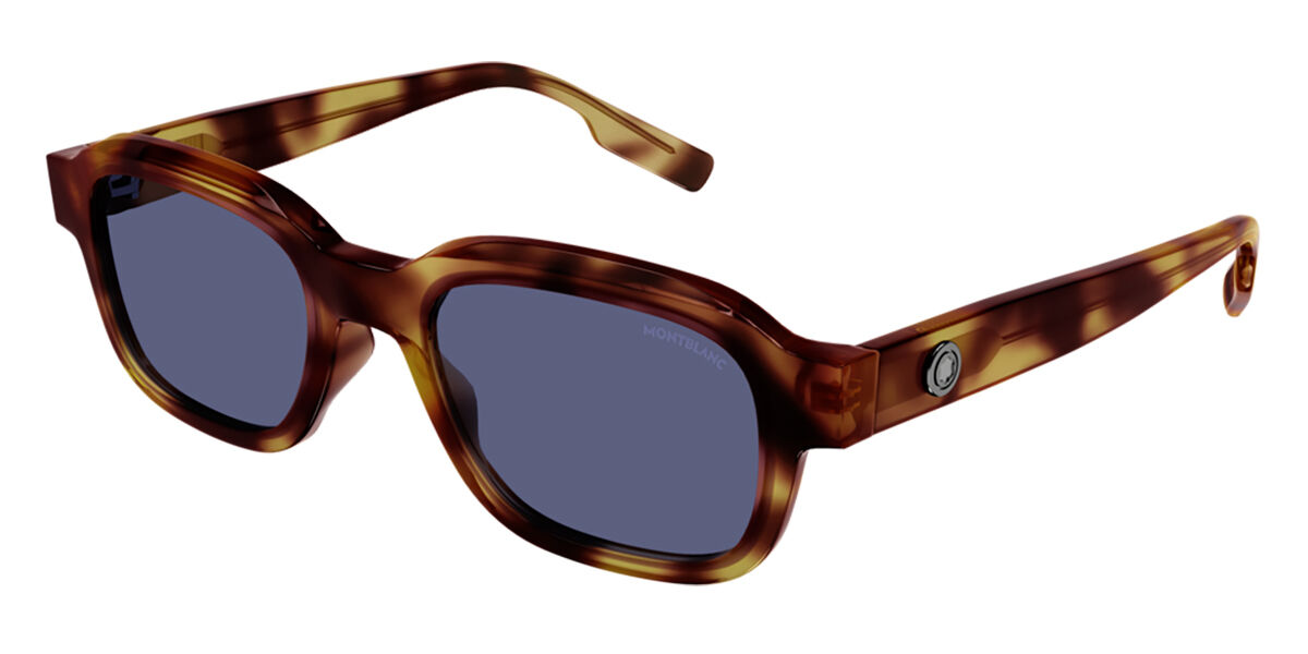 Mont Blanc MB0201S 004 Sunglasses Havana | VisionDirect Australia