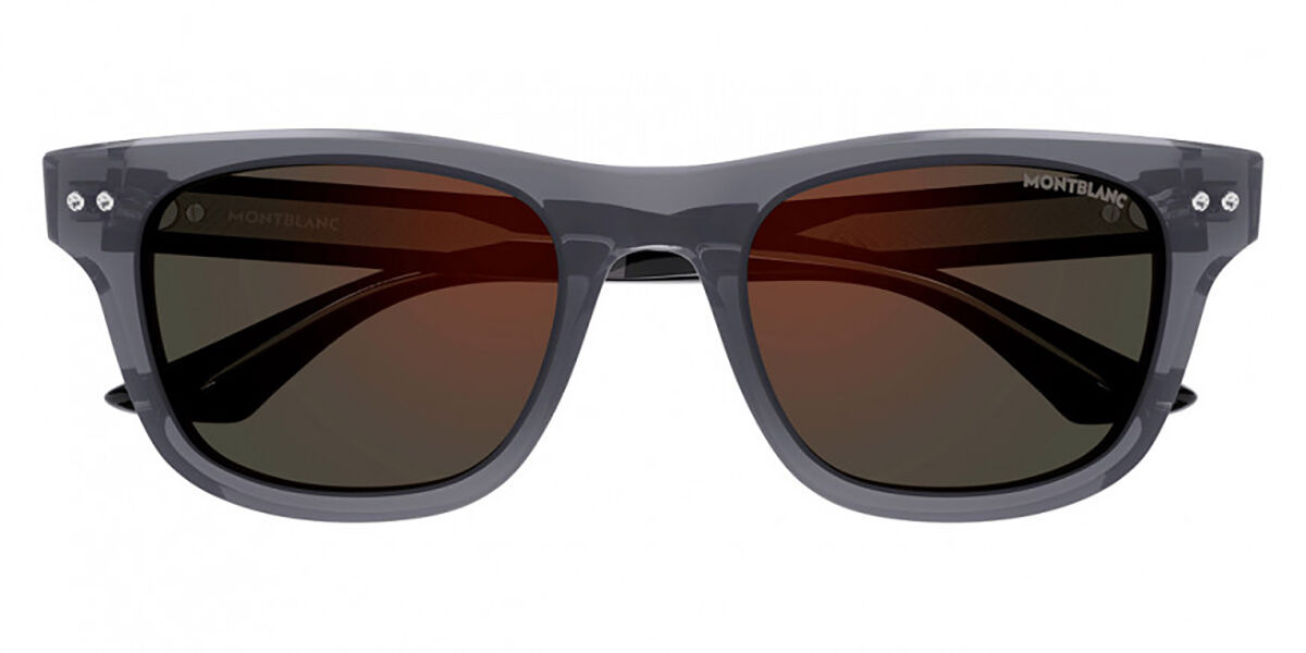 Photos - Sunglasses Mont Blanc MB0254S 003 Men's  Grey Size 53 