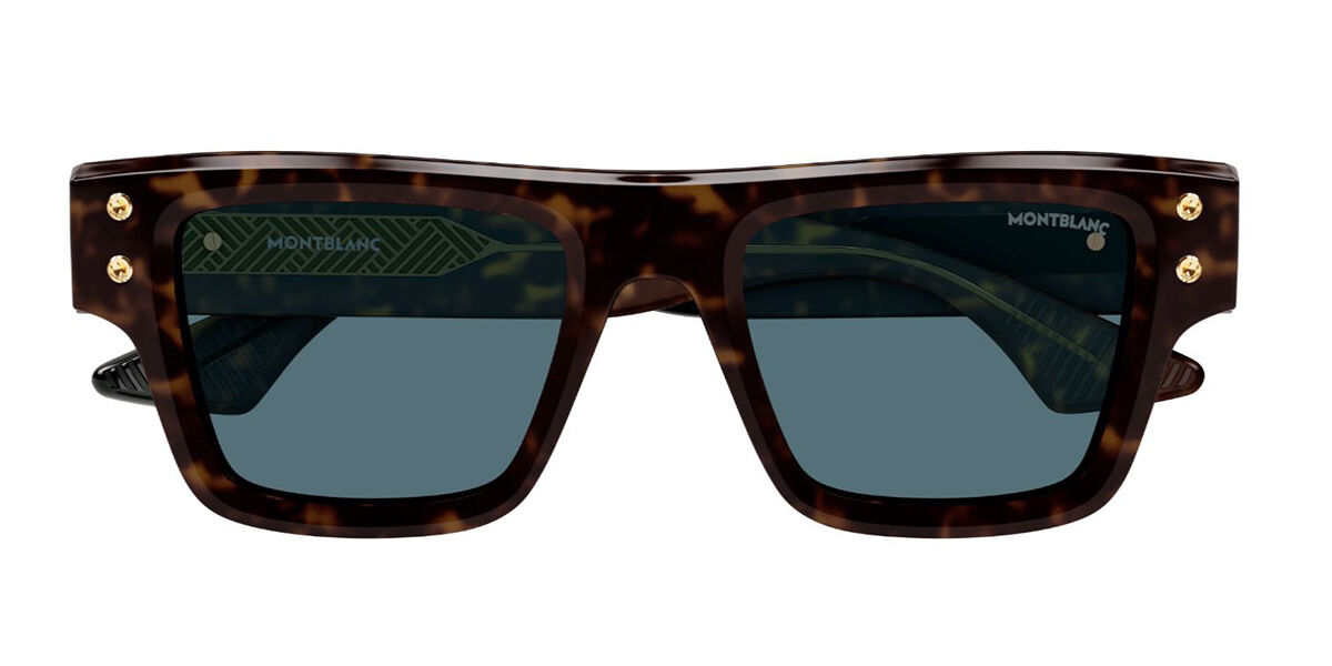 Photos - Sunglasses Mont Blanc MB0253S 002 Men's  Tortoiseshell Size 52 