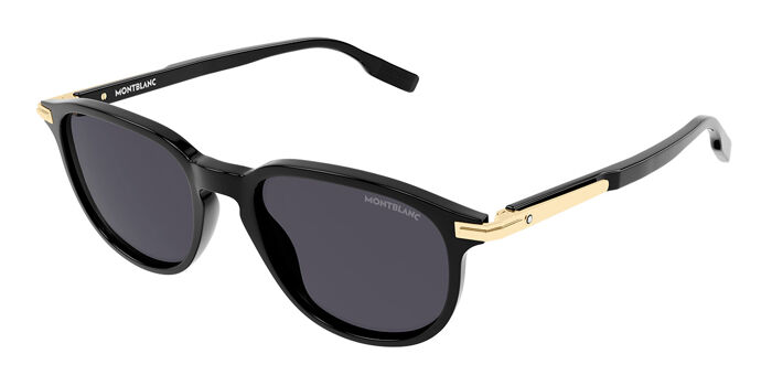 Montblanc MB0276S 004 Oval Grey Sunglasses | SmartBuyGlasses US display picture 3