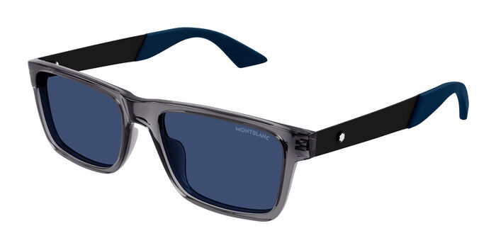 Montblanc MB0299S 005 Rectangle Black Sunglasses  display picture 1
