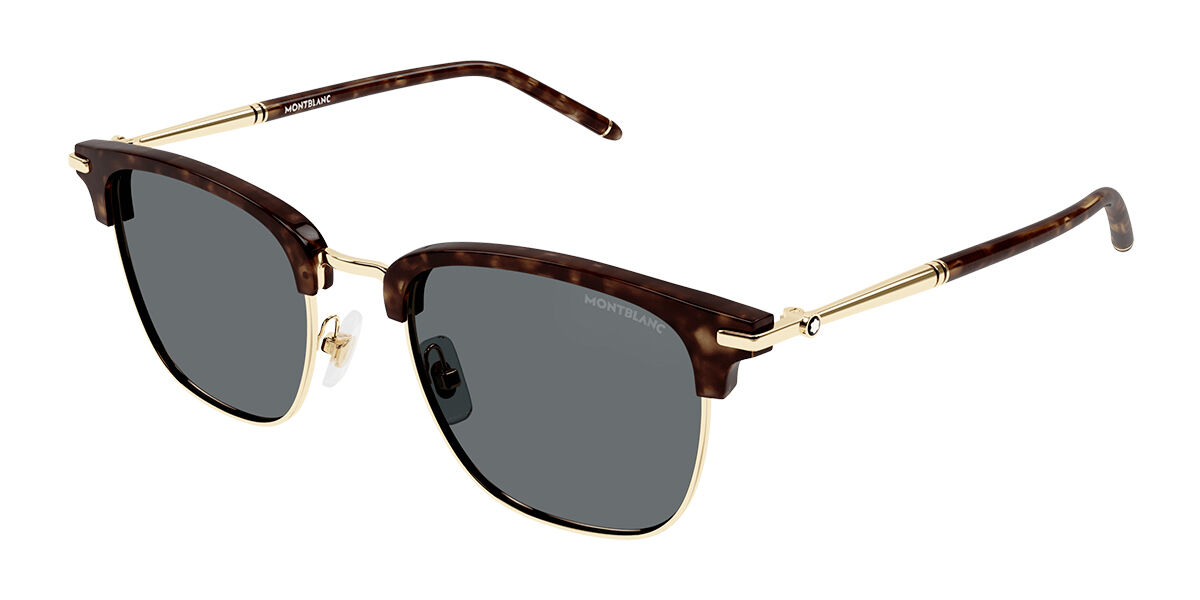 Image of Montblanc MB0242S Asian Fit 009 Óculos de Sol Masculino Dourados BRLPT