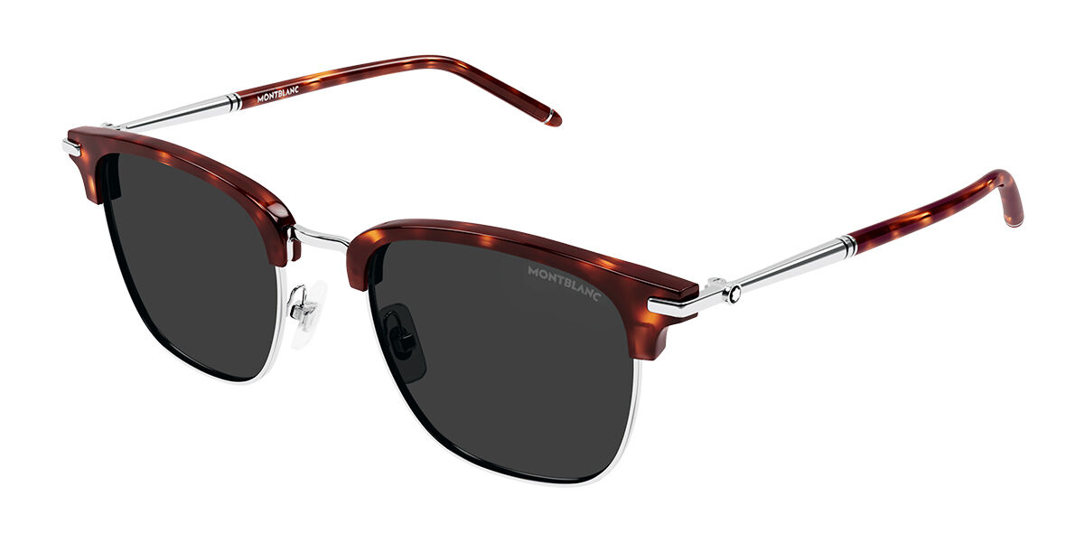 Image of Montblanc MB0242S Asian Fit 010 Óculos de Sol Masculino Tortoiseshell BRLPT
