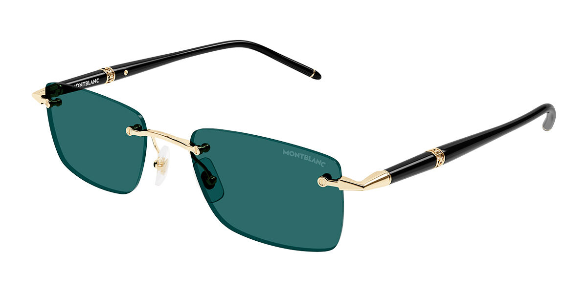 Image of Montblanc MB0344S Asian Fit 006 Óculos de Sol Masculino Dourados BRLPT