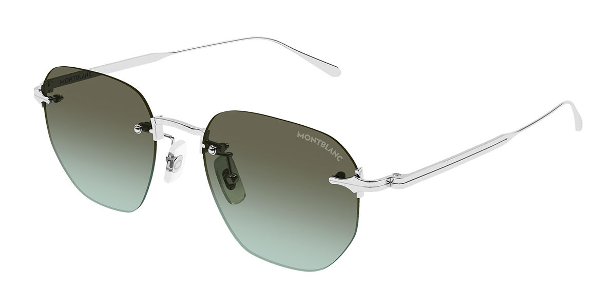 Montblanc MB0405S Asian Fit 007 Silver Herren Sonnenbrillen