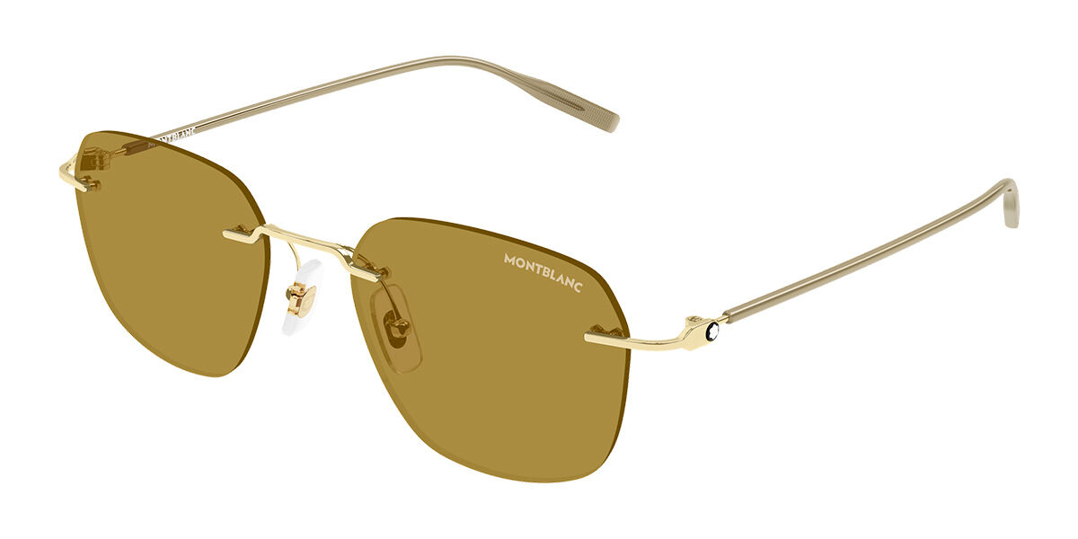 Montblanc MB0430S 004 Goldene Herren Sonnenbrillen