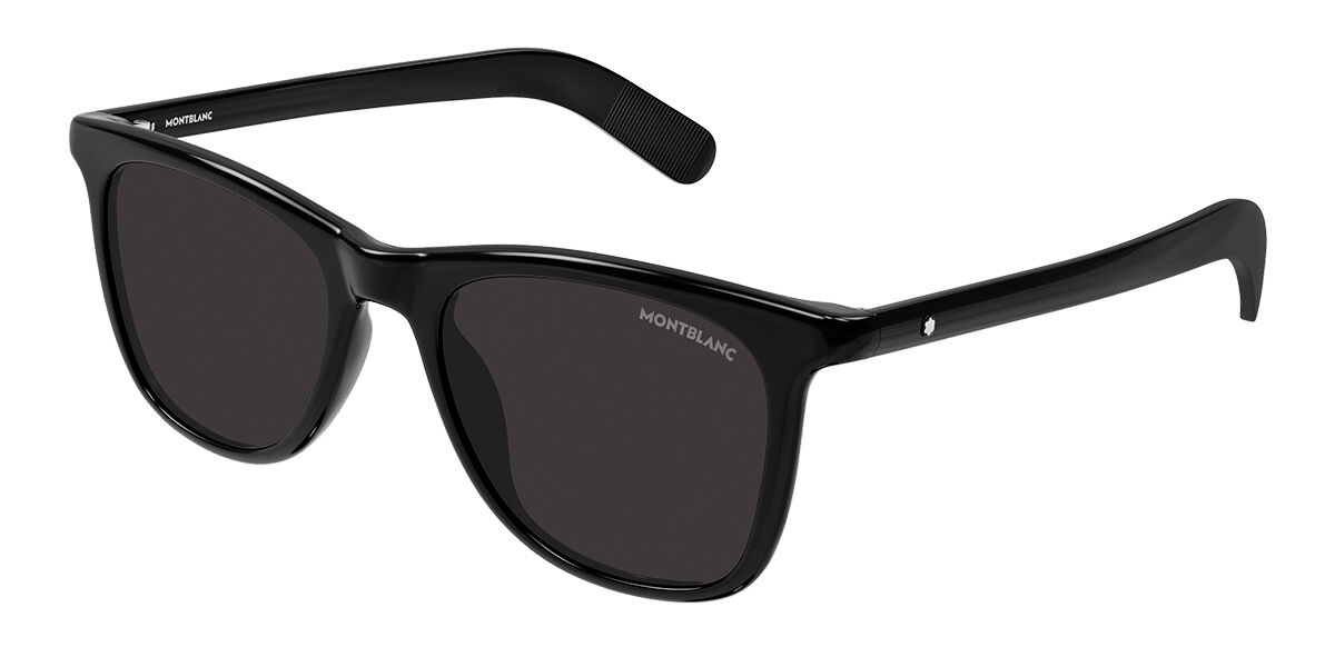 Montblanc MB0496S 001 Schwarze Herren Sonnenbrillen