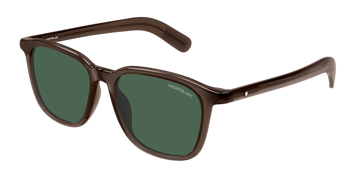 Montblanc MB0497S 002 Braune Herren Sonnenbrillen