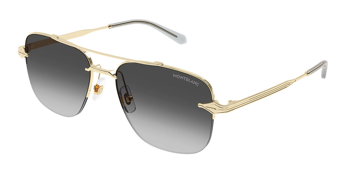 Montblanc MB0513S 001 Goldene Herren Sonnenbrillen