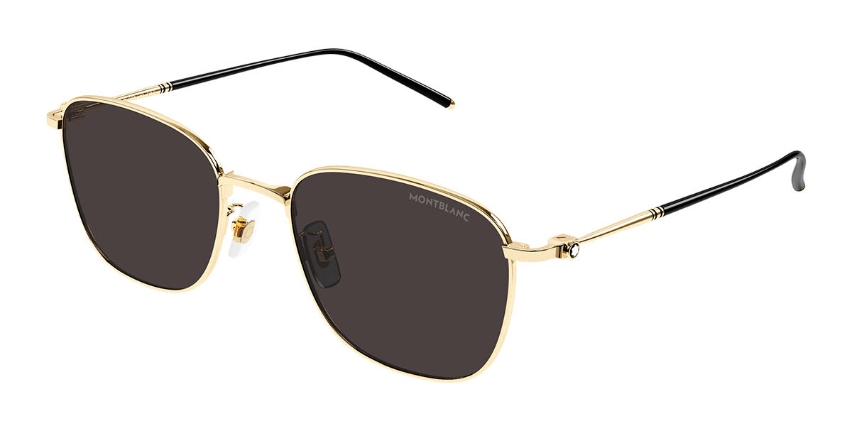 Montblanc MB0527SA Asian Fit 001 Goldene Herren Sonnenbrillen
