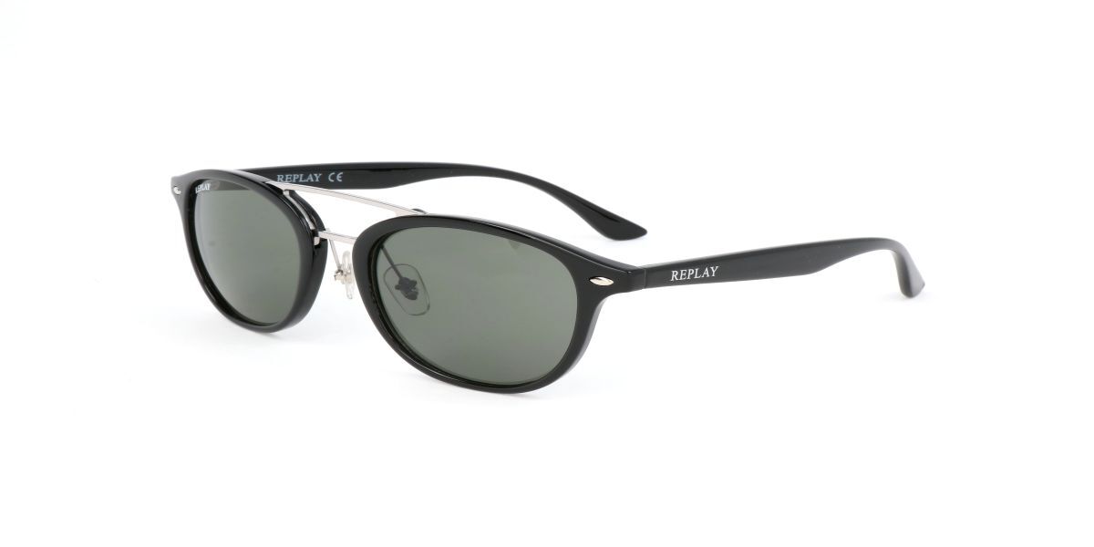 Replay Blue Stainless Steel Sunglasses