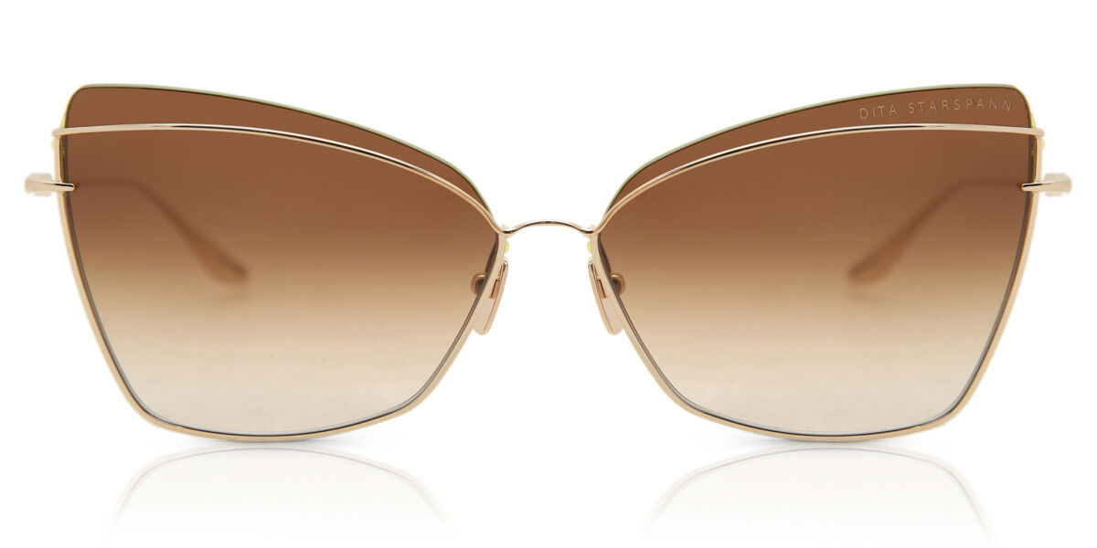 Dita Starspann DTS531-61-01 Sunglasses White Gold | VisionDirect Australia
