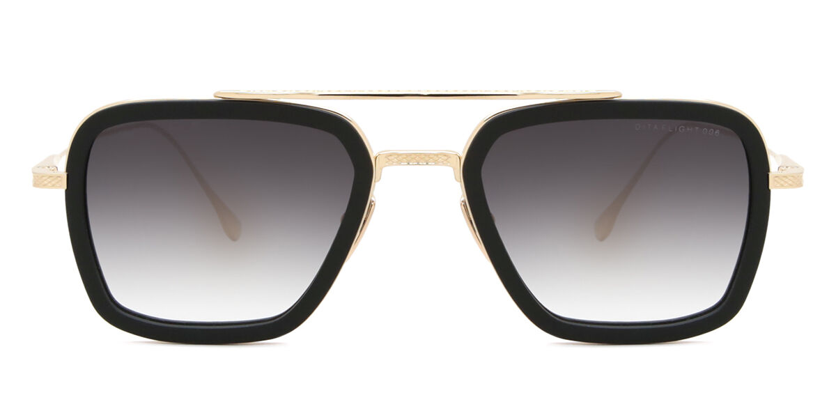 Image of Dita Flight006 7806-B-BLK-GLD-52 Óculos de Sol Dourados Masculino PRT
