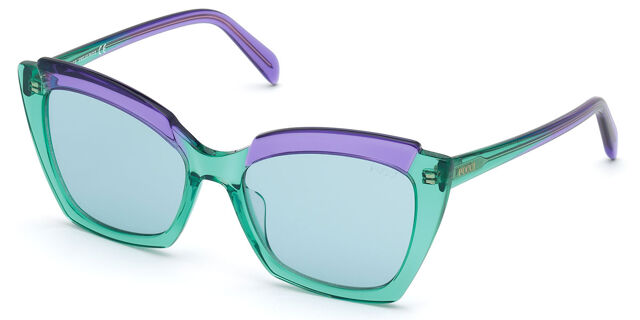 Emilio Pucci Light Blue Cat-Eye Sunglasses Emilio Pucci EP0227 90F - Sunglasses for Woman – LookerOnline main image 4