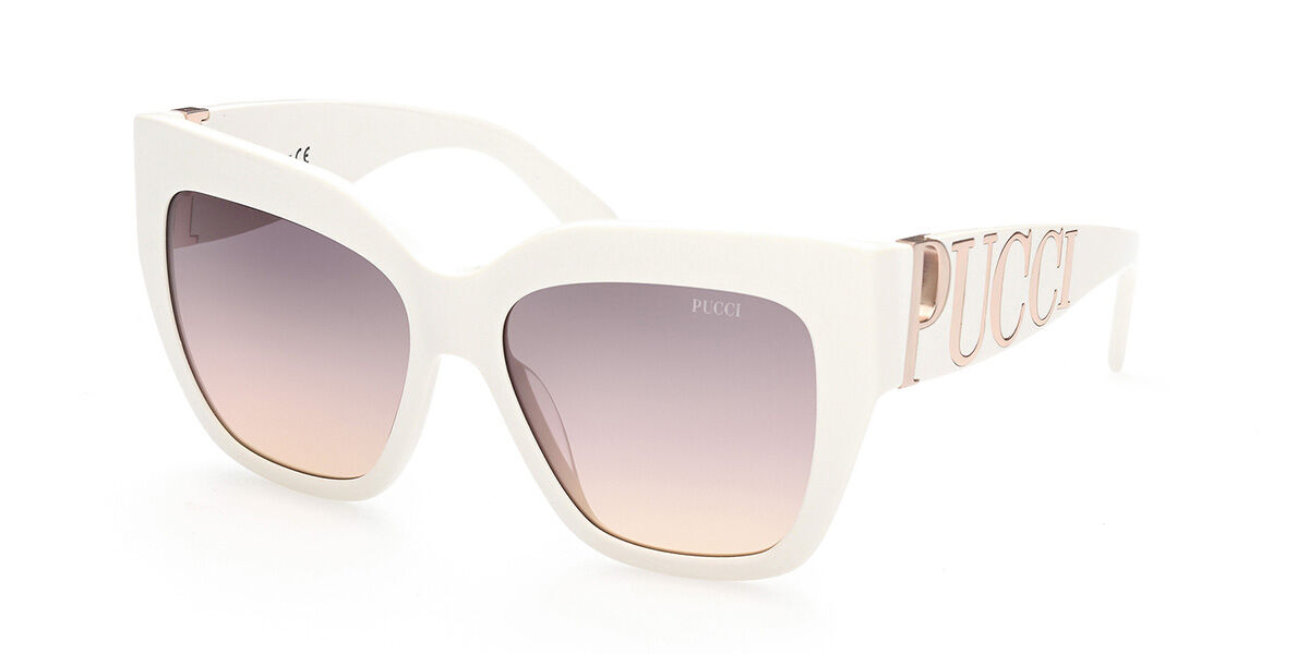 emilio pucci white sunglasses