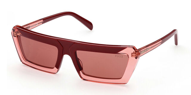 Emilio Pucci EP0175 71S Rectangle Transparent Burgundy  display picture 2