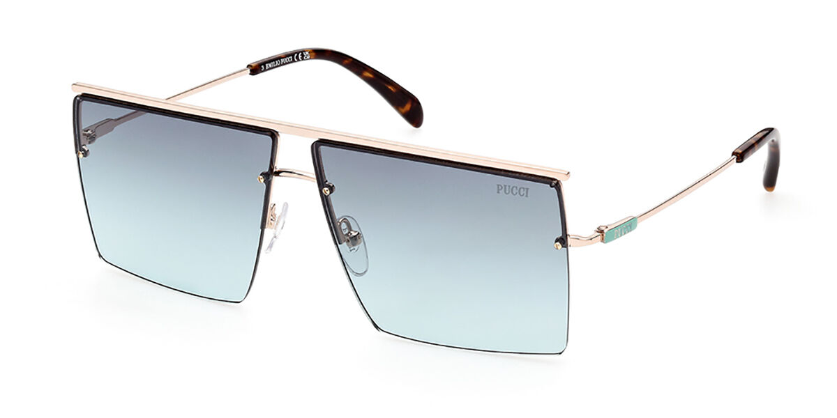 Photos - Sunglasses Emilio Pucci EP0188 28B Women’s  Gold Size 62 