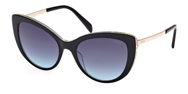Emilio Pucci Cat Eye Black and Teal Cat Sunglasses Supreme Emilio Pucci Cat Sunglasses (SS21) - $398 main image 4