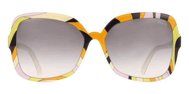 Emilio Pucci EP0192 44B Butterfly Pattern Orange Sunglasses  display picture 3