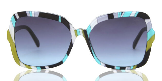Emilio Pucci EP0192 89B Butterfly Pattern Blue Sunglasses  display picture 3