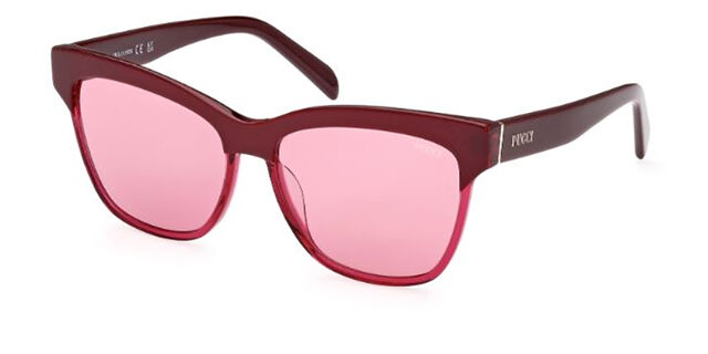 Emilio Pucci EP0198 69S Browline Shiny Bordeaux Burgundy  display picture 2