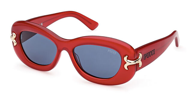Emilio Pucci Deep Red Sunglasses Emilio Pucci EP0234 66V 53 | Bassol Optic United States main image 2