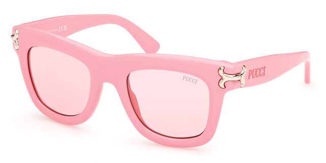Emilio Pucci EP0222 72S Square Shiny Light Pink Sunglasses  display picture 2