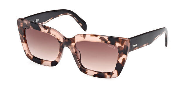 Emilio PUCCI  Brown Tortoise Sunglasses Emilio Pucci EP127 52T Brown Tortoise Oval Plastic  main image 3