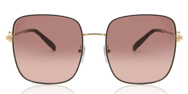 Bvlgari BV6165 20648D Square Red Rose Gold Sunglasses  display picture 3