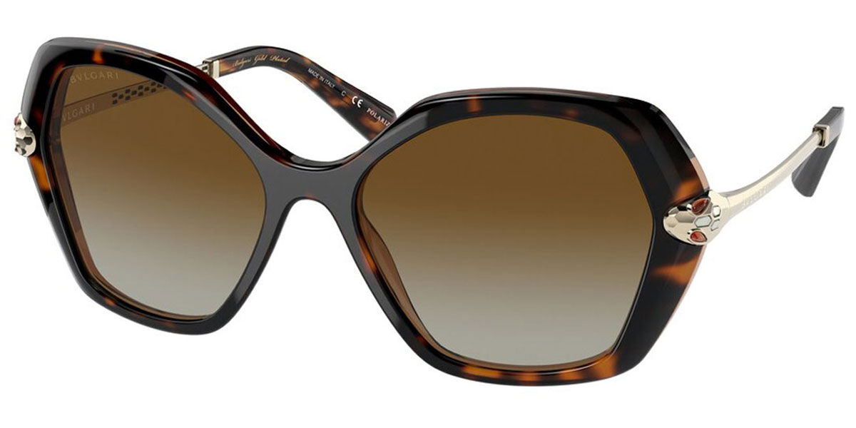 EAN 8056597512015 product image for Bvlgari BV8241KB Asian Fit Polarized 5496T5 Tortoiseshell Damen Sonnenbrillen | upcitemdb.com