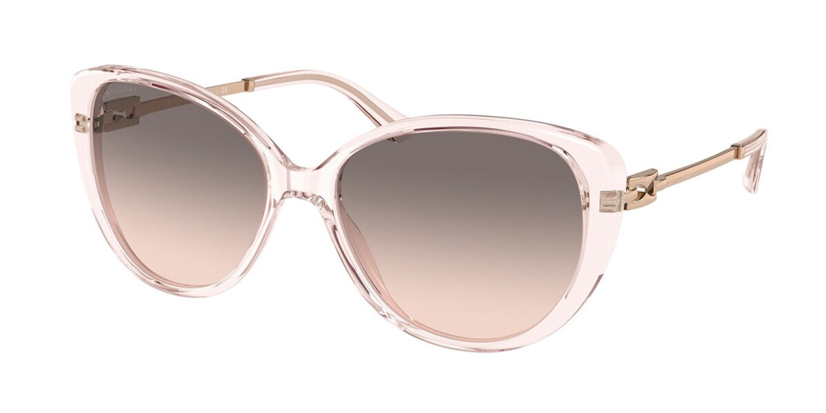 Bvlgari BV8244 54703B Sunglasses Transparent Pink | VisionDirect Australia