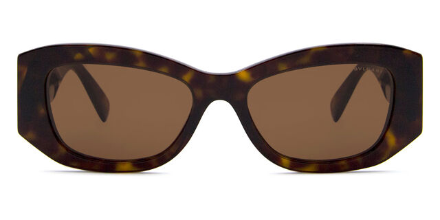 Bvlgari BV40037I 52E Round Dark Havana Sunglasses  display picture 1