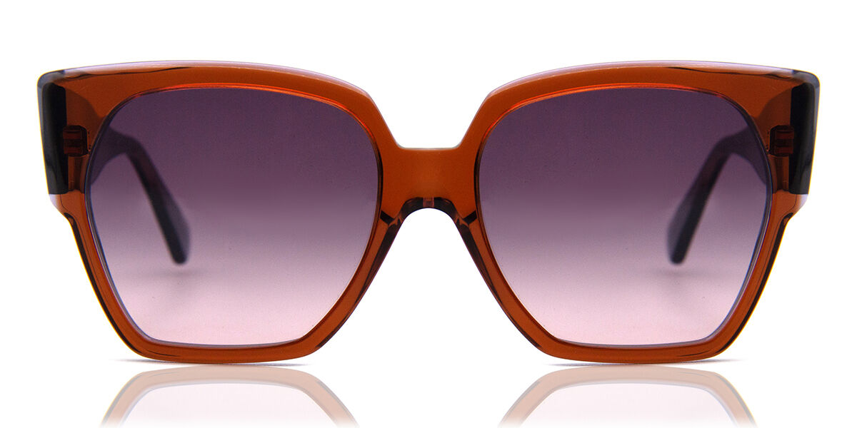 Lafont Ocean 5190 Women's Sunglasses Orange Size 56