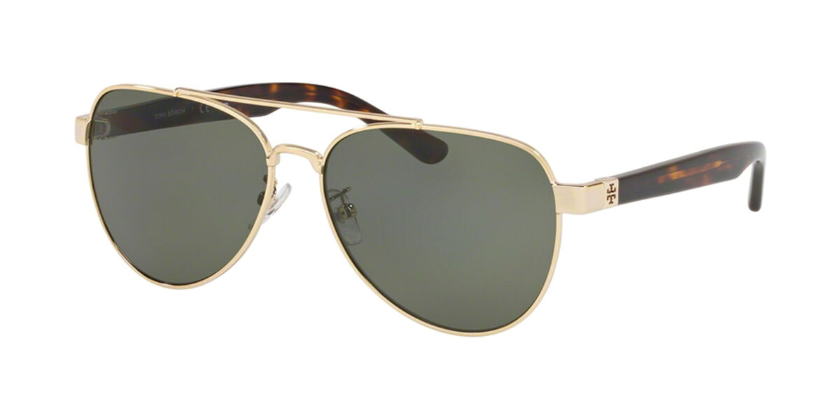 Tory Burch TY6070 Polarized 32729A Sunglasses Shiny Light Gold Metal |  SmartBuyGlasses UK