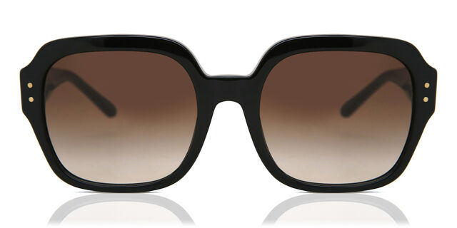 Tory Burch Black and Brown Sunglasses Miller Oversized Square Sunglasses: Women main image 4