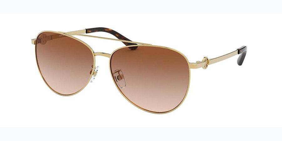 Tory Burch TY6074 327913 Sunglasses Shiny Gold | SmartBuyGlasses Canada