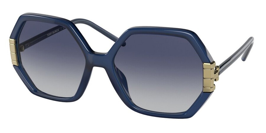 Tory Burch TY9062U 18444L Sunglasses Milky Navy | SmartBuyGlasses UK