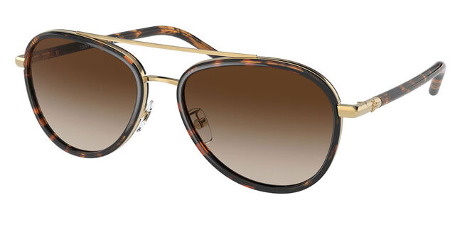 Tory Burch TY6089 330413 Pilot Dark Tortoise Sunglasses  display picture 2